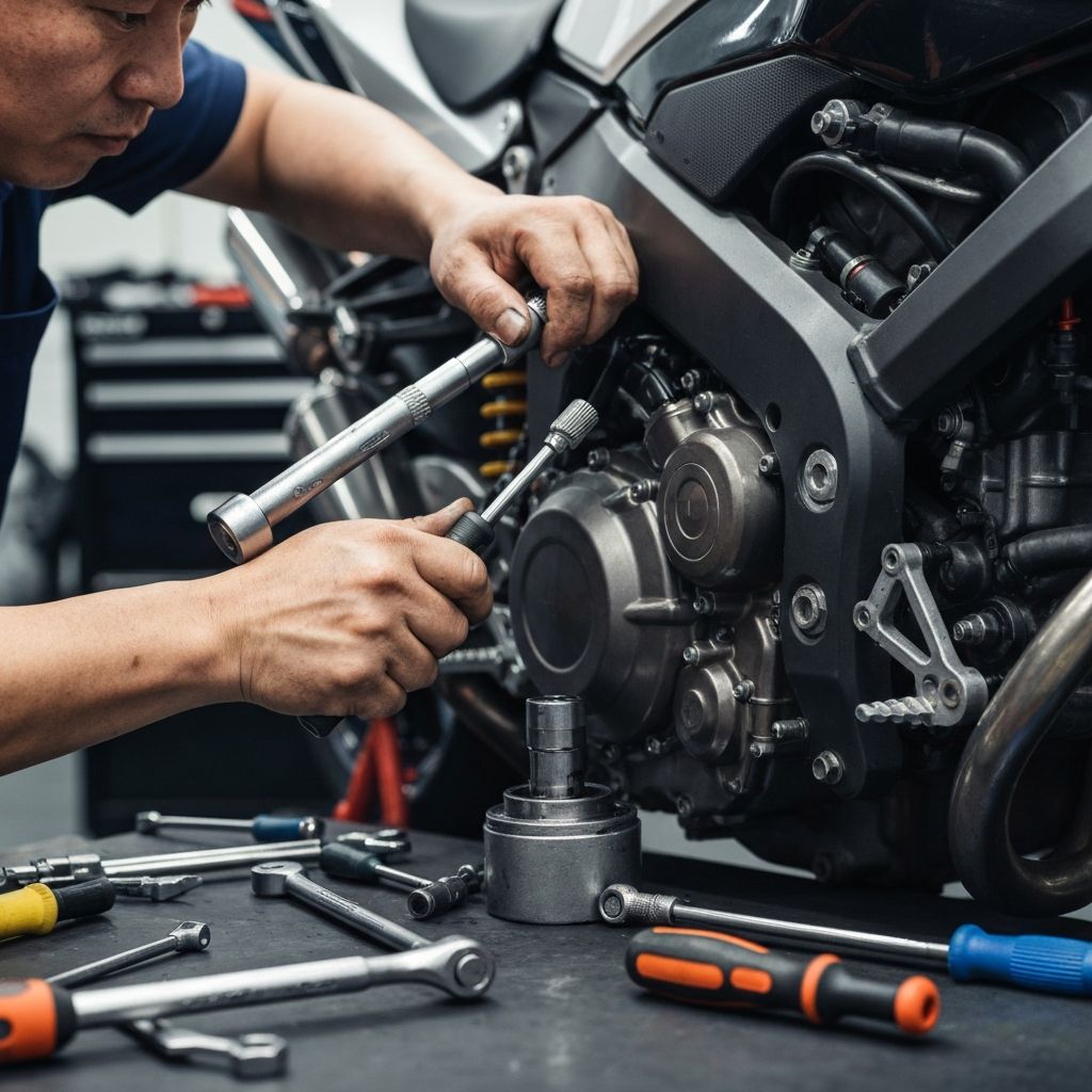 엔진 오버홀 수리 작업