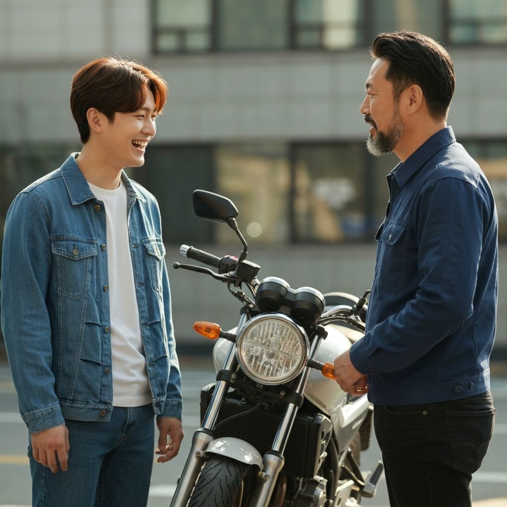 수리 완료 후 고객과 함께