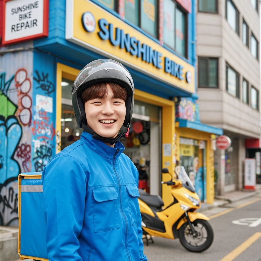 배달 오토바이 수리